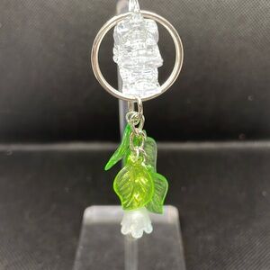 Moon Flower Keychain